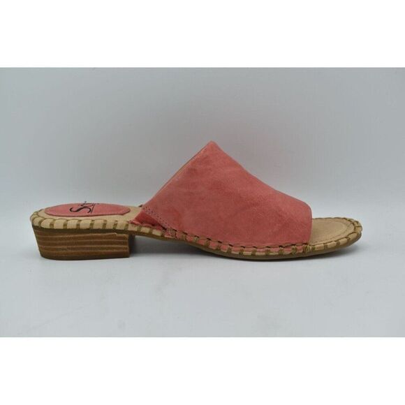 Sofft Womens Size 8.5 Nalanie Pink Leather Open Toe Slide Sandals Shoes - Picture 6 of 12